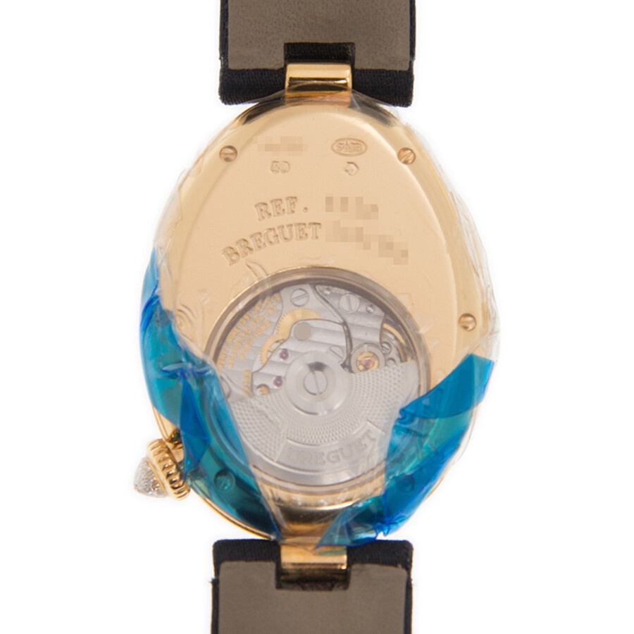 Breguet Reine de Naples Diamond Pave Dial Black Satin Ladies Watch 8928BA8D844DD0D - 4