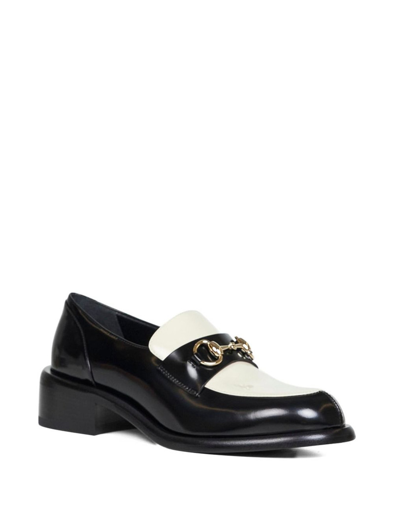 GUCCI 35mm Horsebit almond-toe loafers outlook