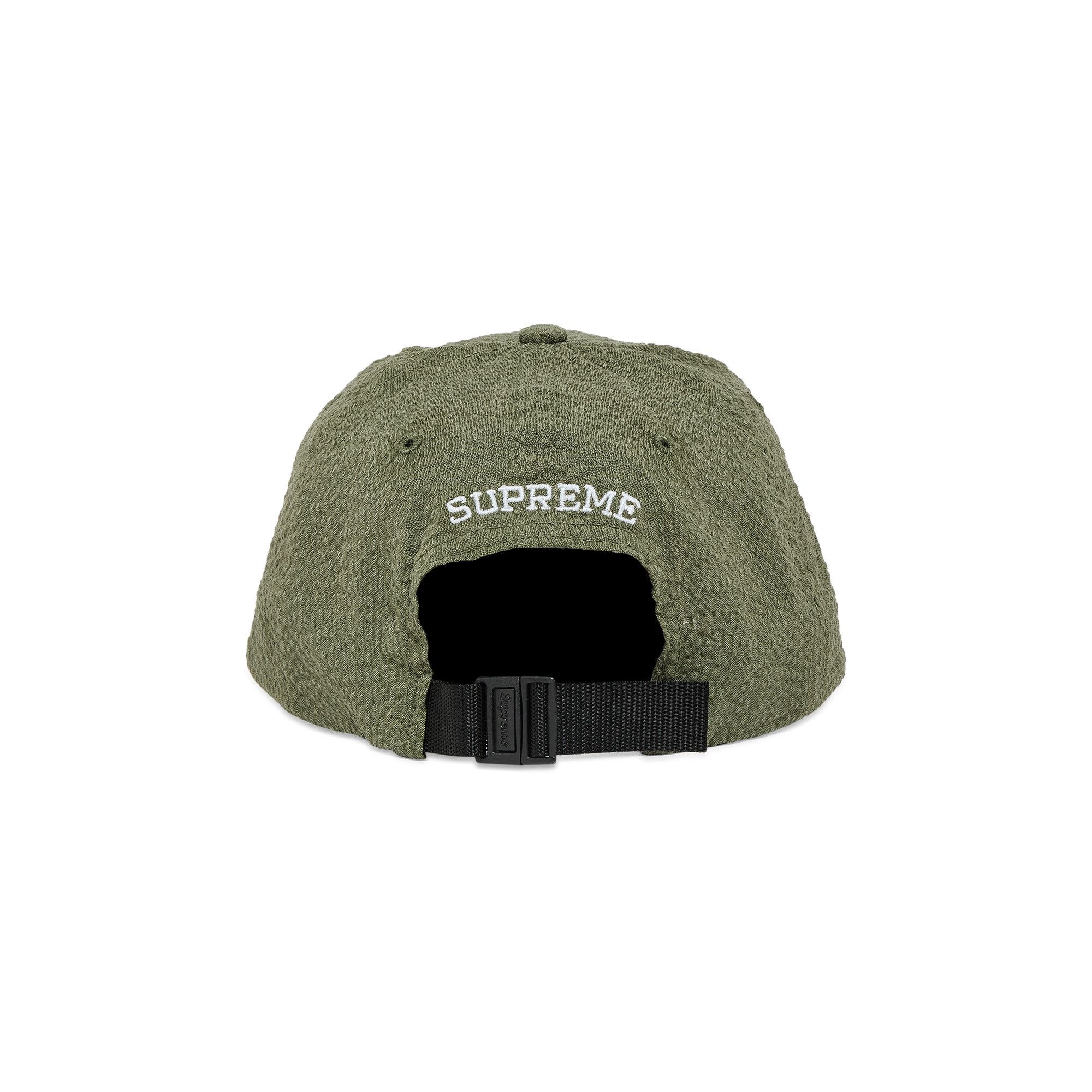 Supreme Seersucker S Logo 6-Panel 'Green' - 4