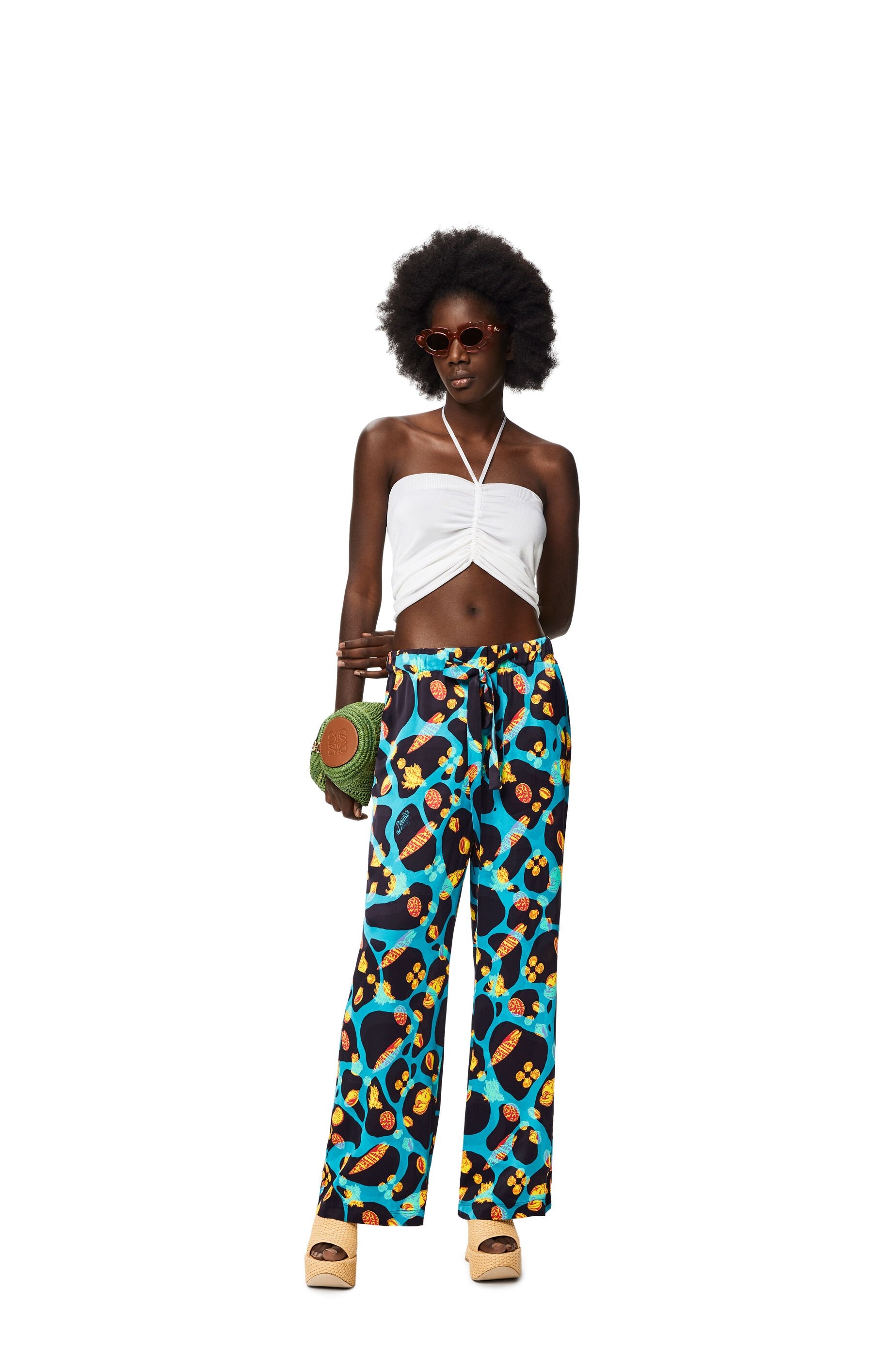Shell print trousers in viscose - 2