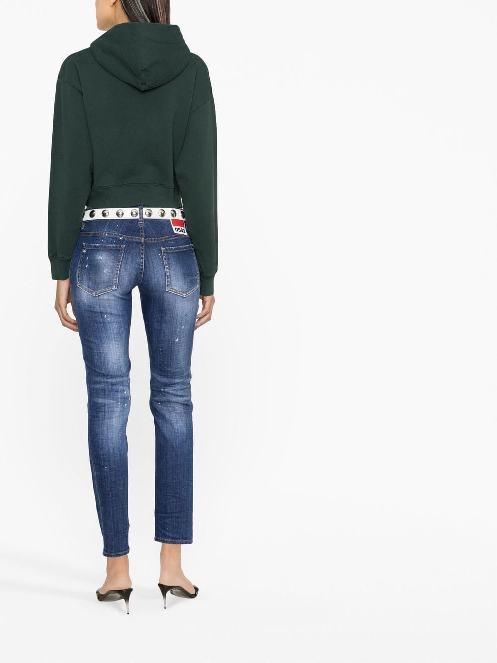 distressed skinny jeans - 4
