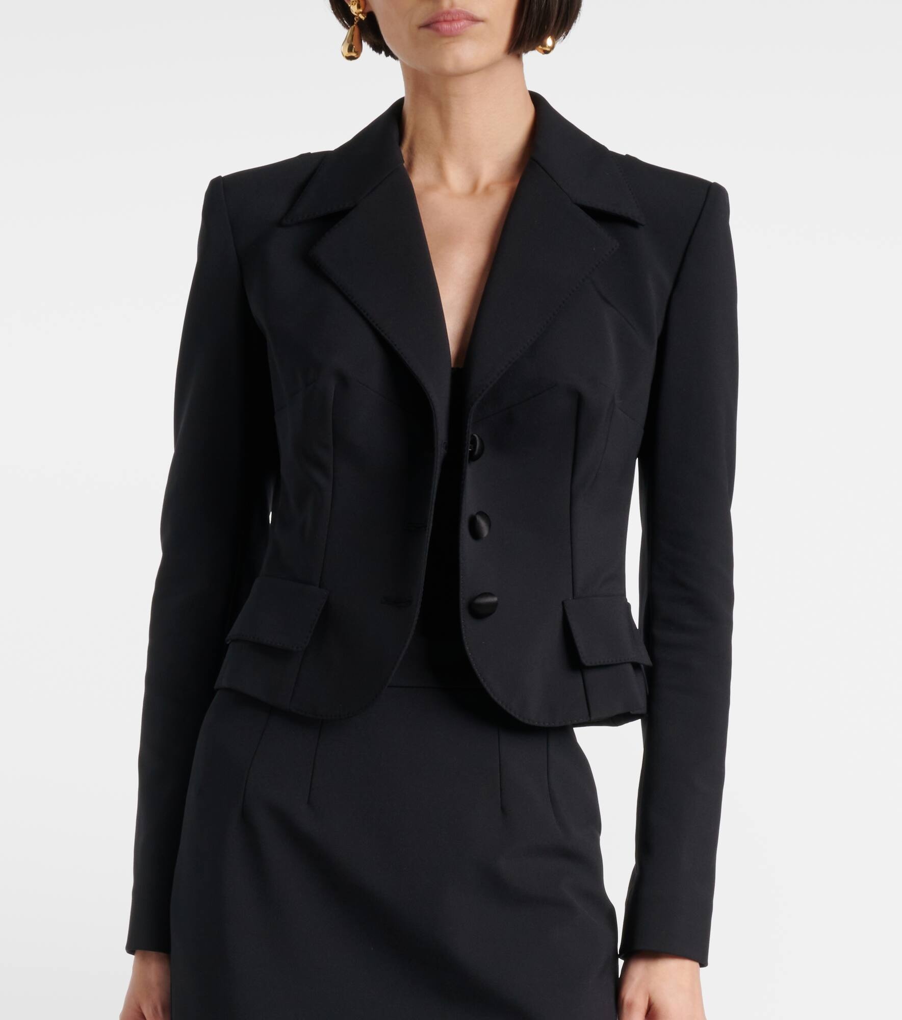 Cropped blazer - 6