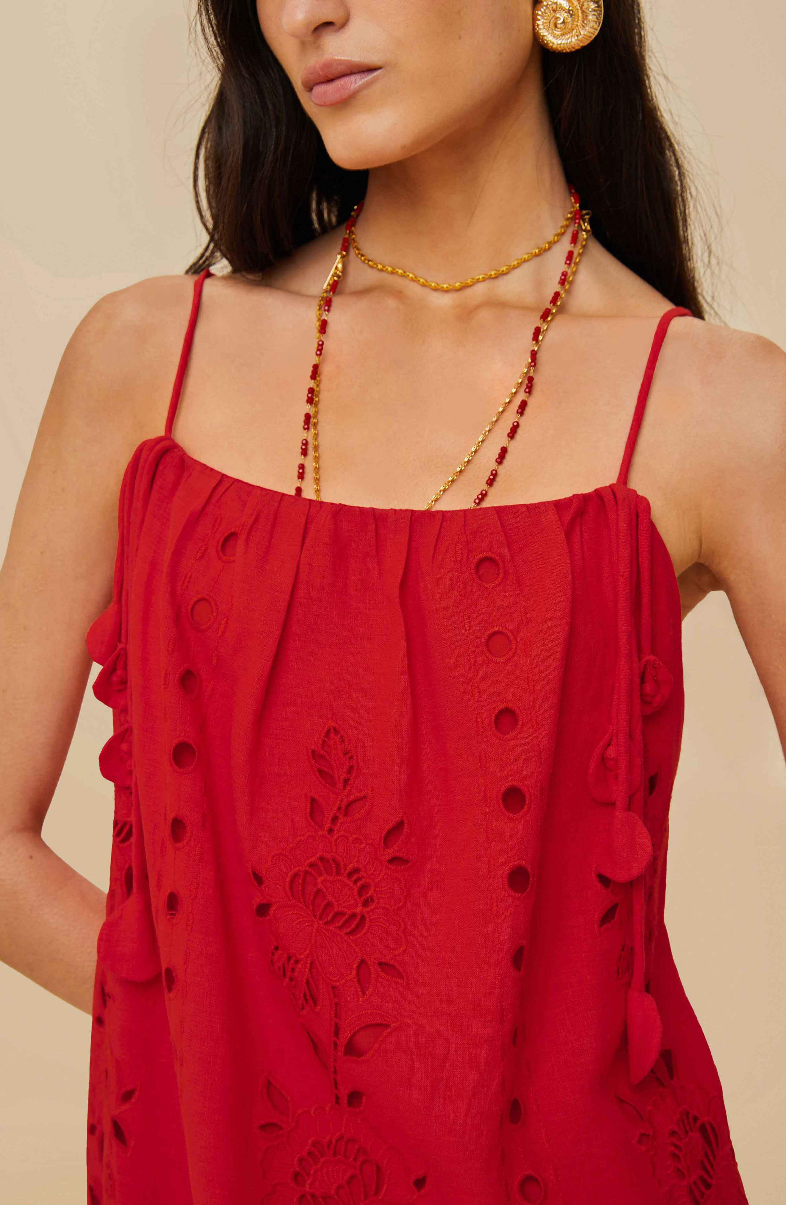 FARM Rio Richelieu Embroidered Maxi Sundress at Nordstrom - 2