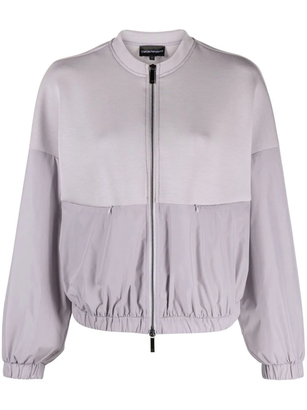 scuba-jersey panelled bomber jacket - 1