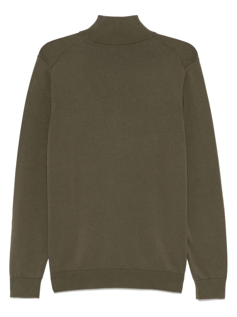 logo-label cotton sweater - 2