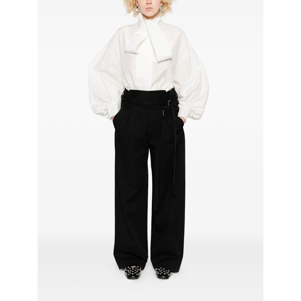 Ann Demeulemeester Black Trousers - Straight Trousers Women - 3