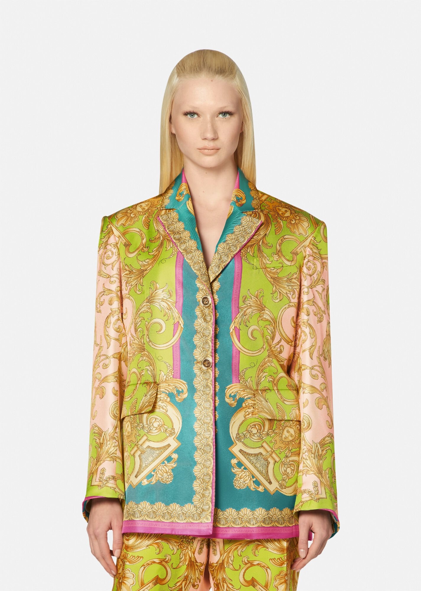 Barocco Goddess Silk Blazer - 2