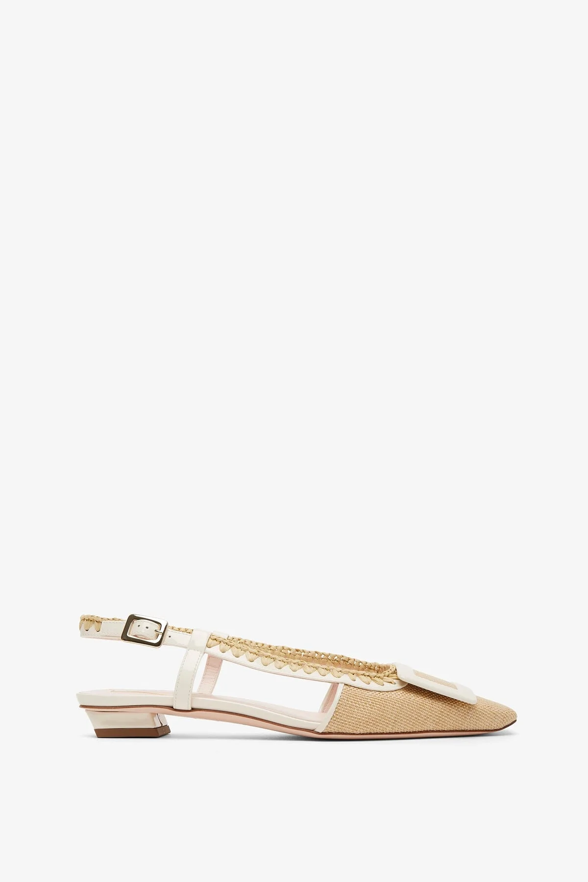 Belle Vivier braided slingback flats - 1