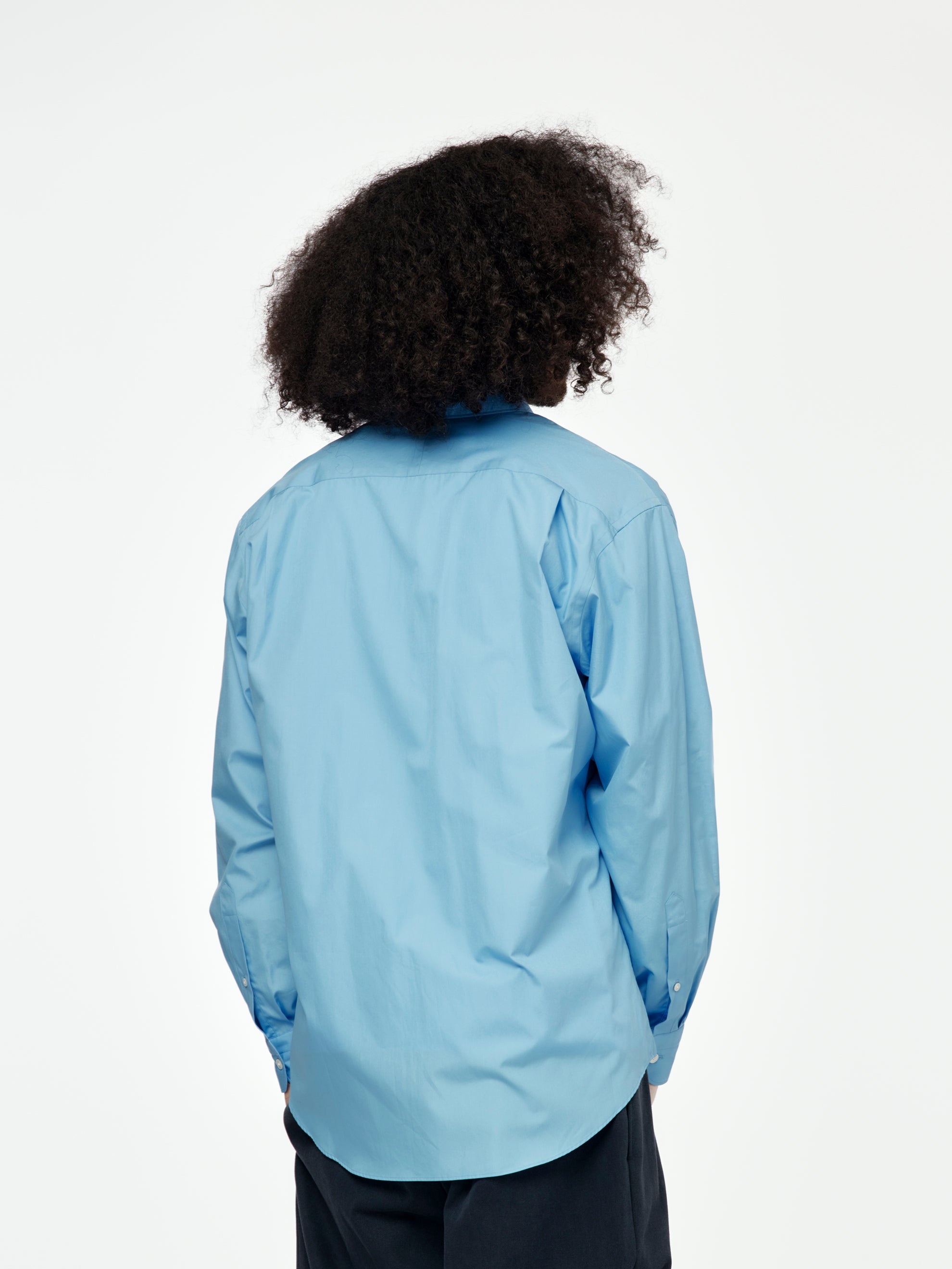 REGULAR COLLAR SHIRT (SAX) - 3