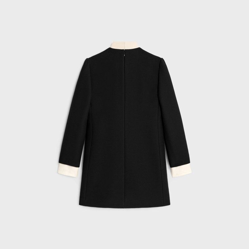 CELINE mini workwear dress in double face silk and wool outlook