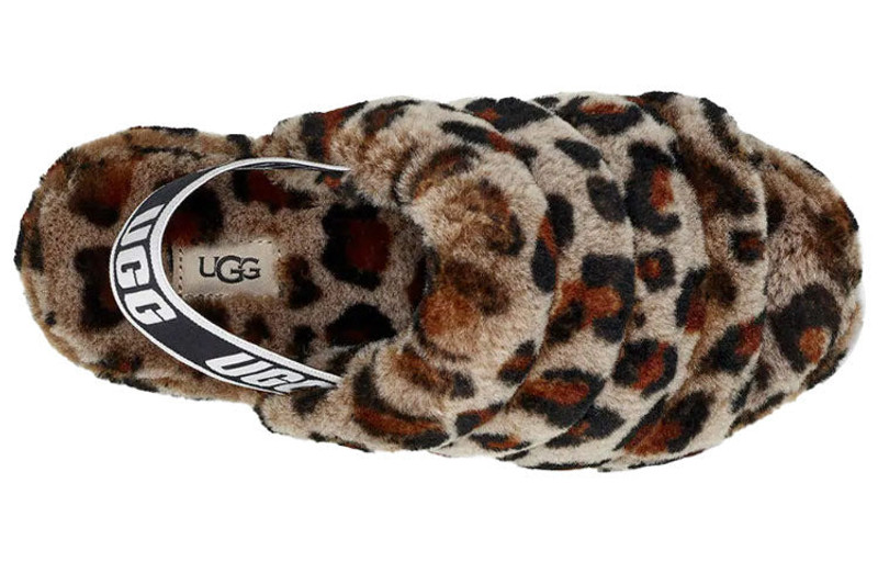 UGG (WMNS) UGG Fluff Yeah Leopard Slipper Leopard print 1106252-AMP outlook