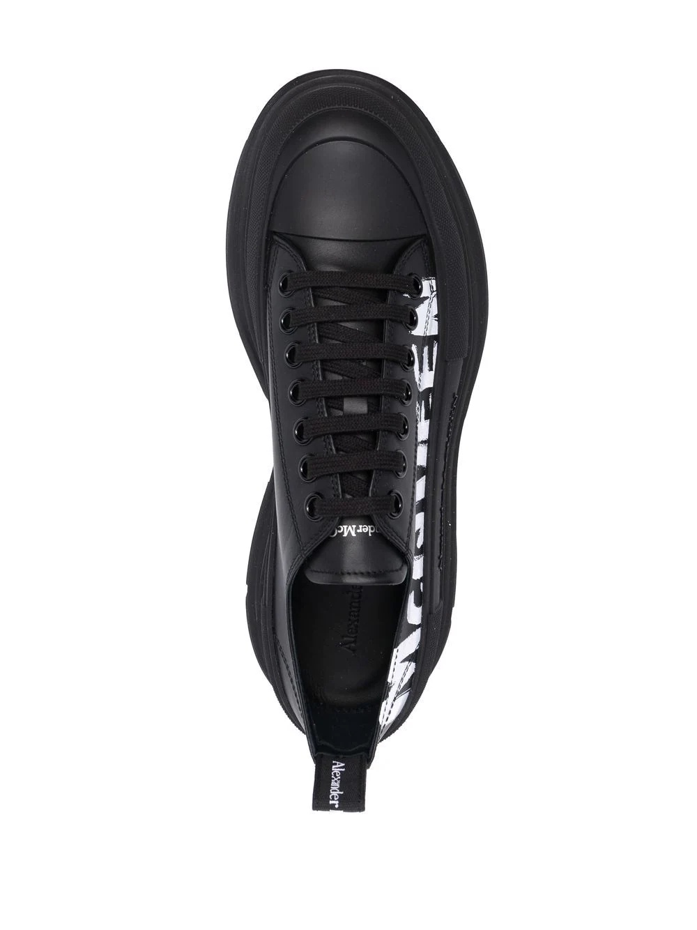 logo-print low-top sneakers - 4