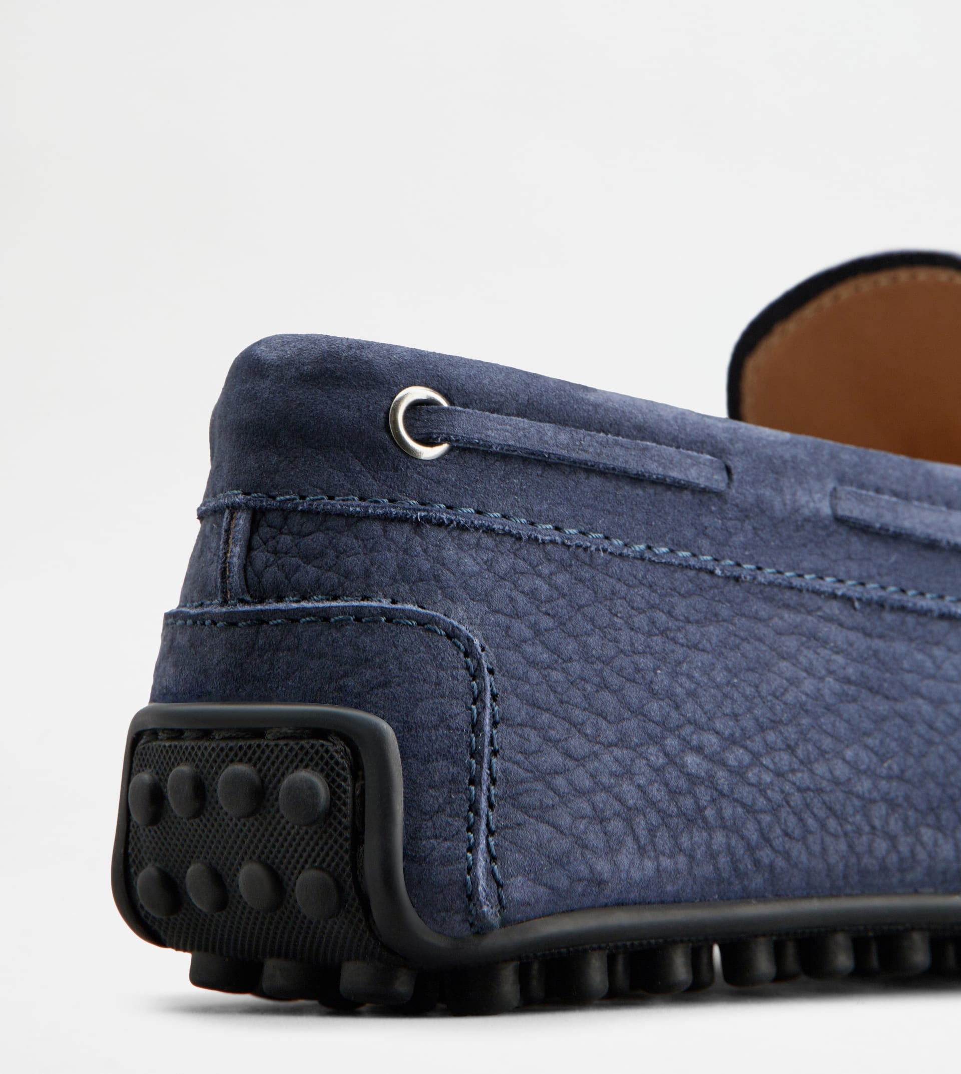 CITY GOMMINO DRIVING SHOES IN NUBUCK - BLUE - 5