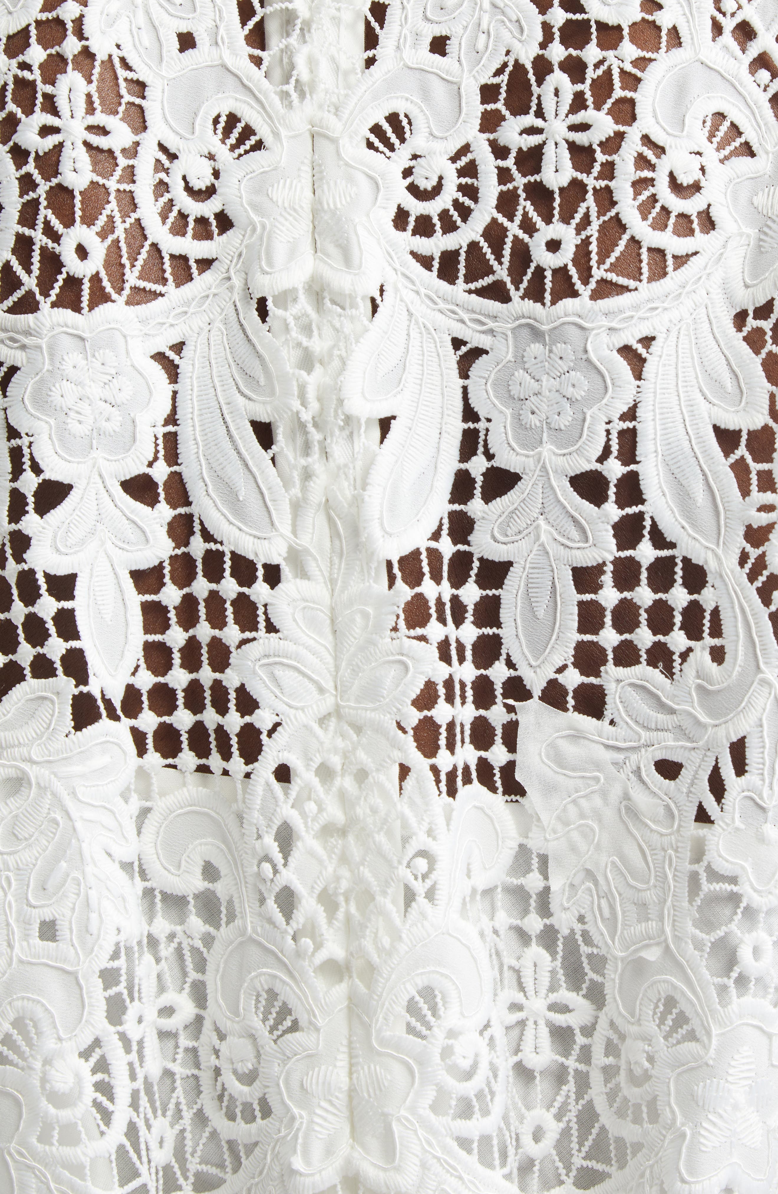 Zimmermann Coro Long Sleeve Guipure Lace Dress in Ivory at Nordstrom - 6
