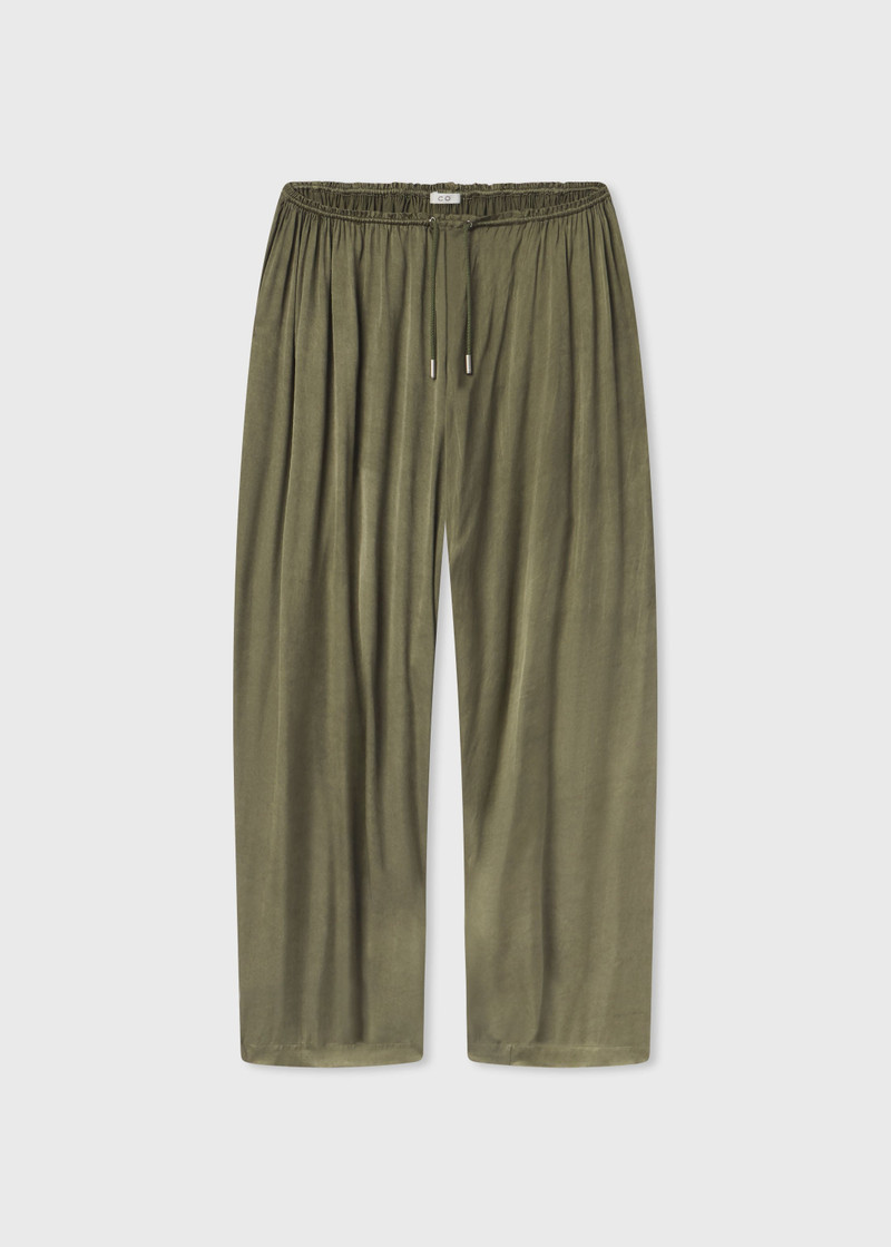 Elasticated Waist Gathered Pant in Viscose 1