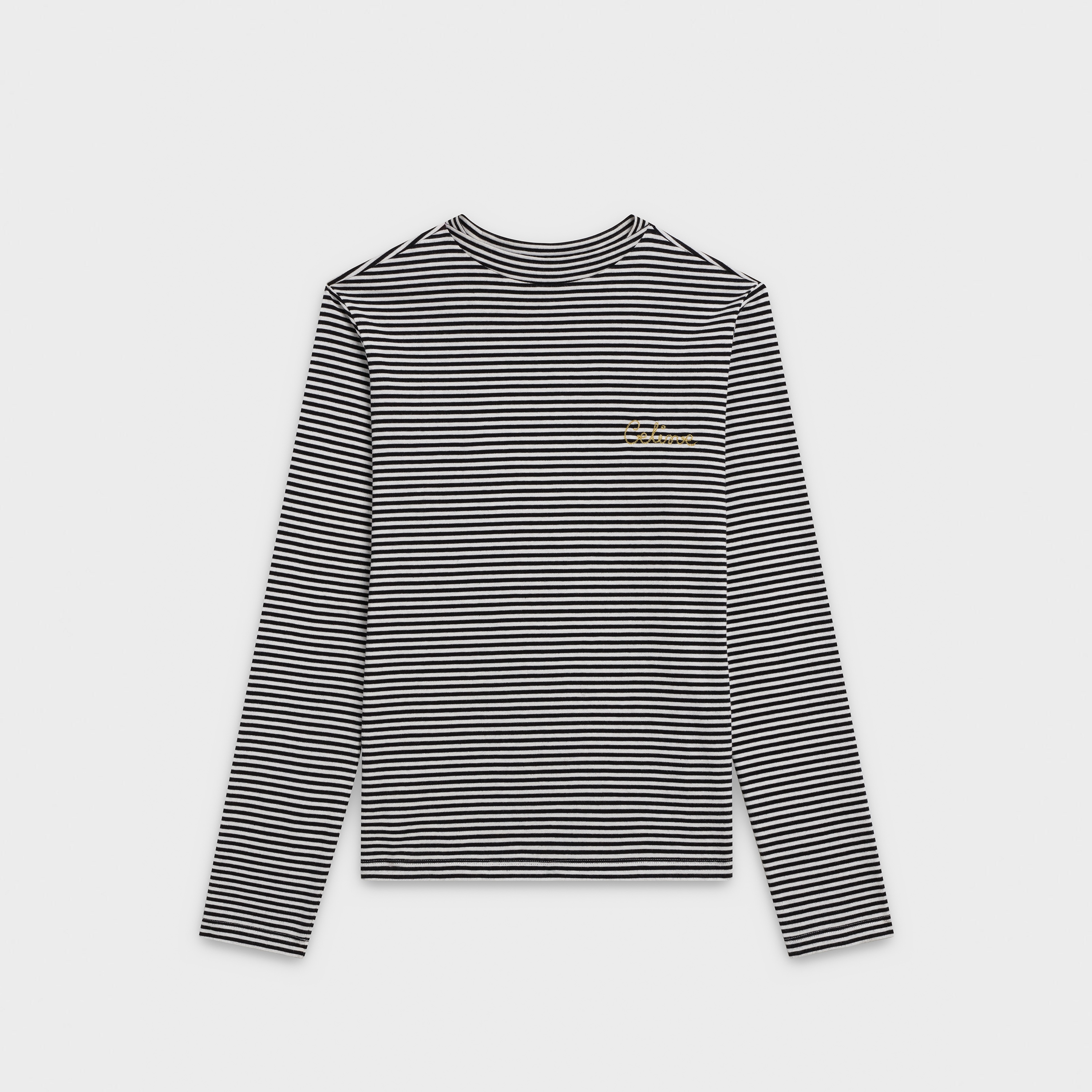 CELINE T-SHIRT IN STRIPED COTTON - 1