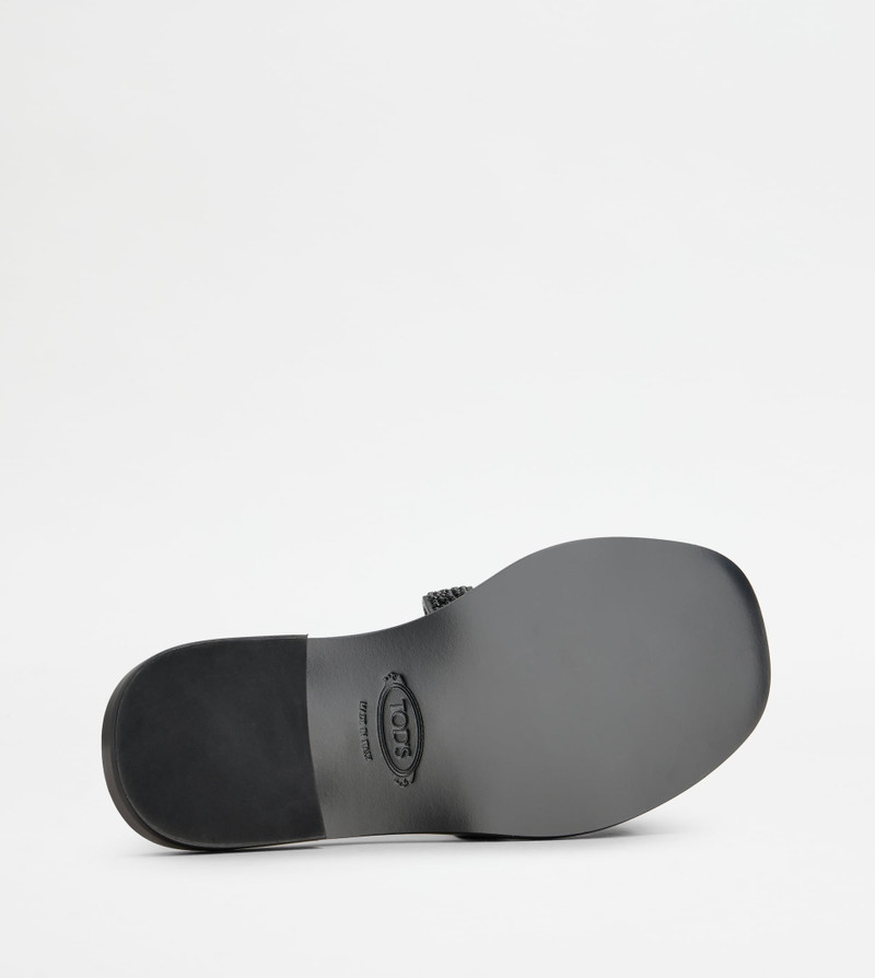 KATE SANDALS IN SUEDE - BLACK 4