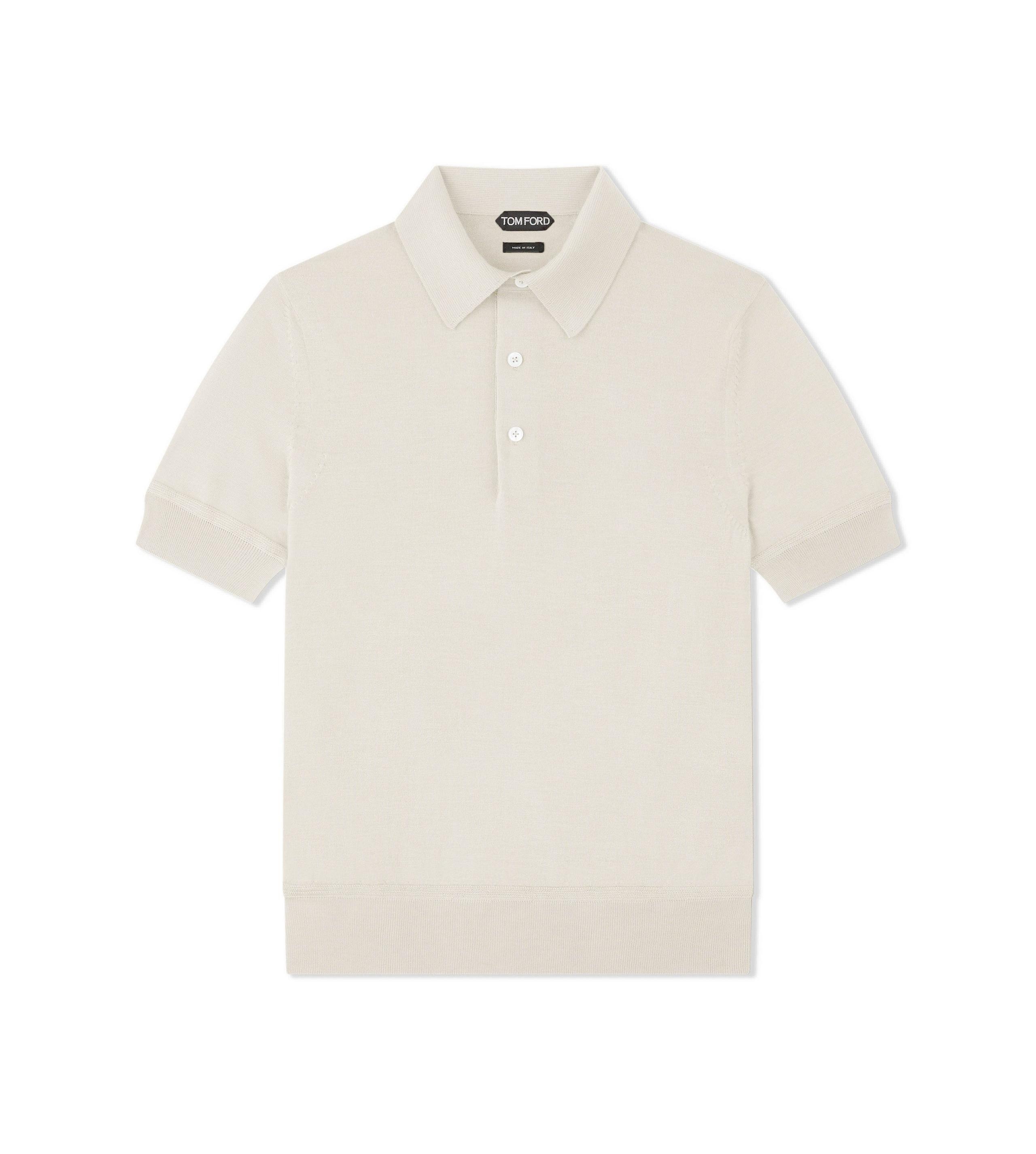 FINE GAUGE CASHMERE SILK POLO - 1