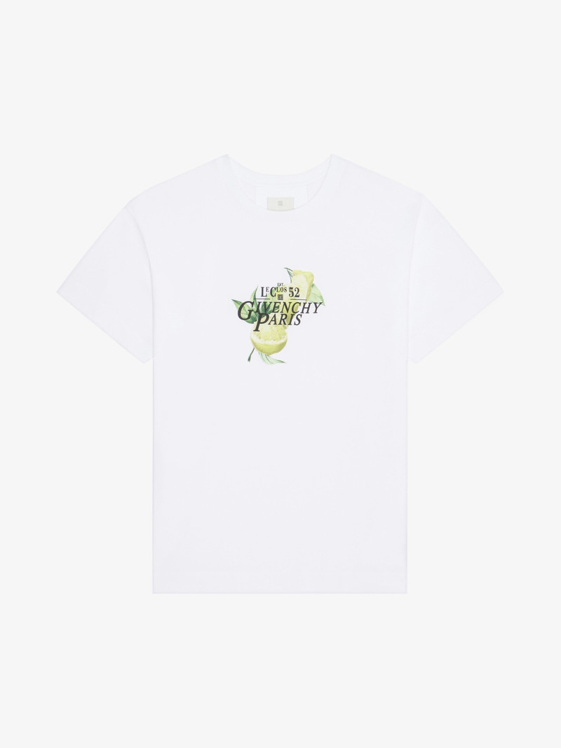 T-SHIRT IN COTTON WITH GIVENCHY LEMONS PRINT - 1