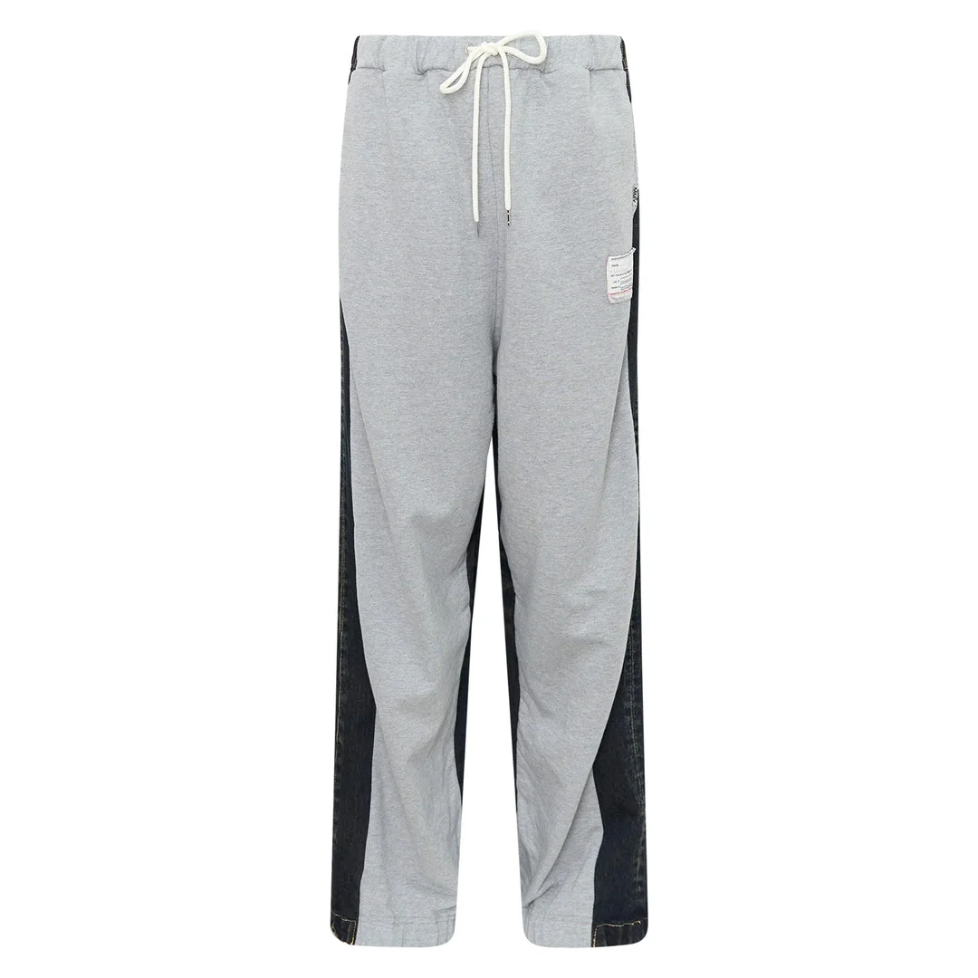 Combined Denim Sweatpants - 1