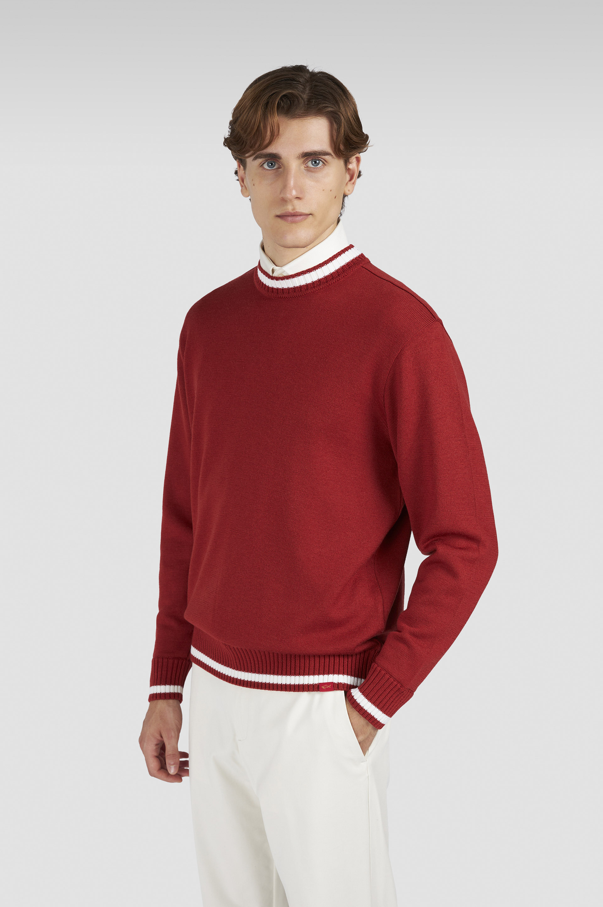 SOFT COOL TOUCH WOOL CREWNECK SWEATER - 6