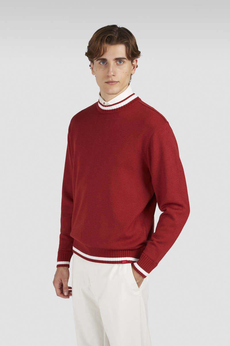 SOFT COOL TOUCH WOOL CREWNECK SWEATER 6