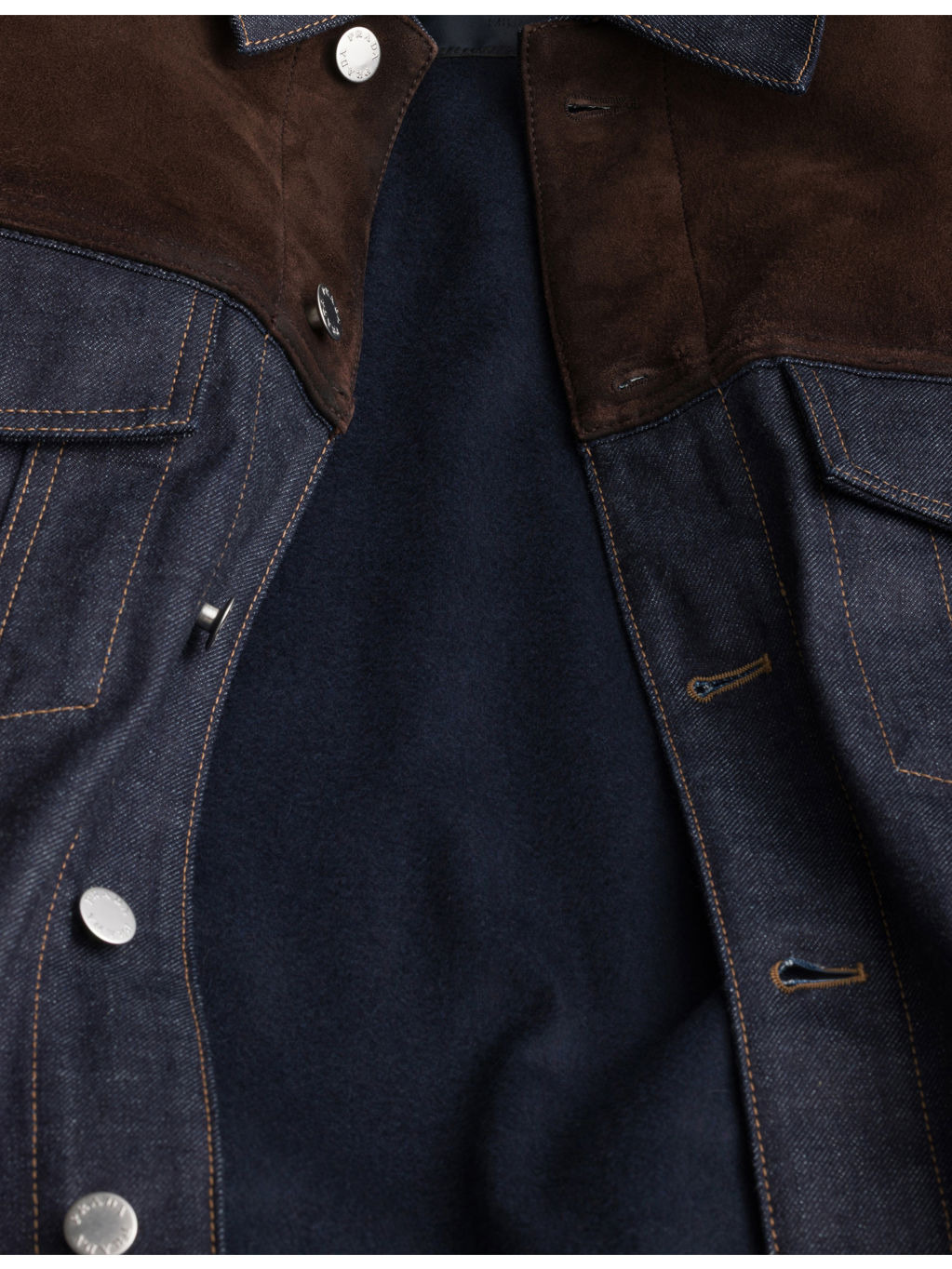 Classic-Fit Denim and Suede Blouson Jacket - 5