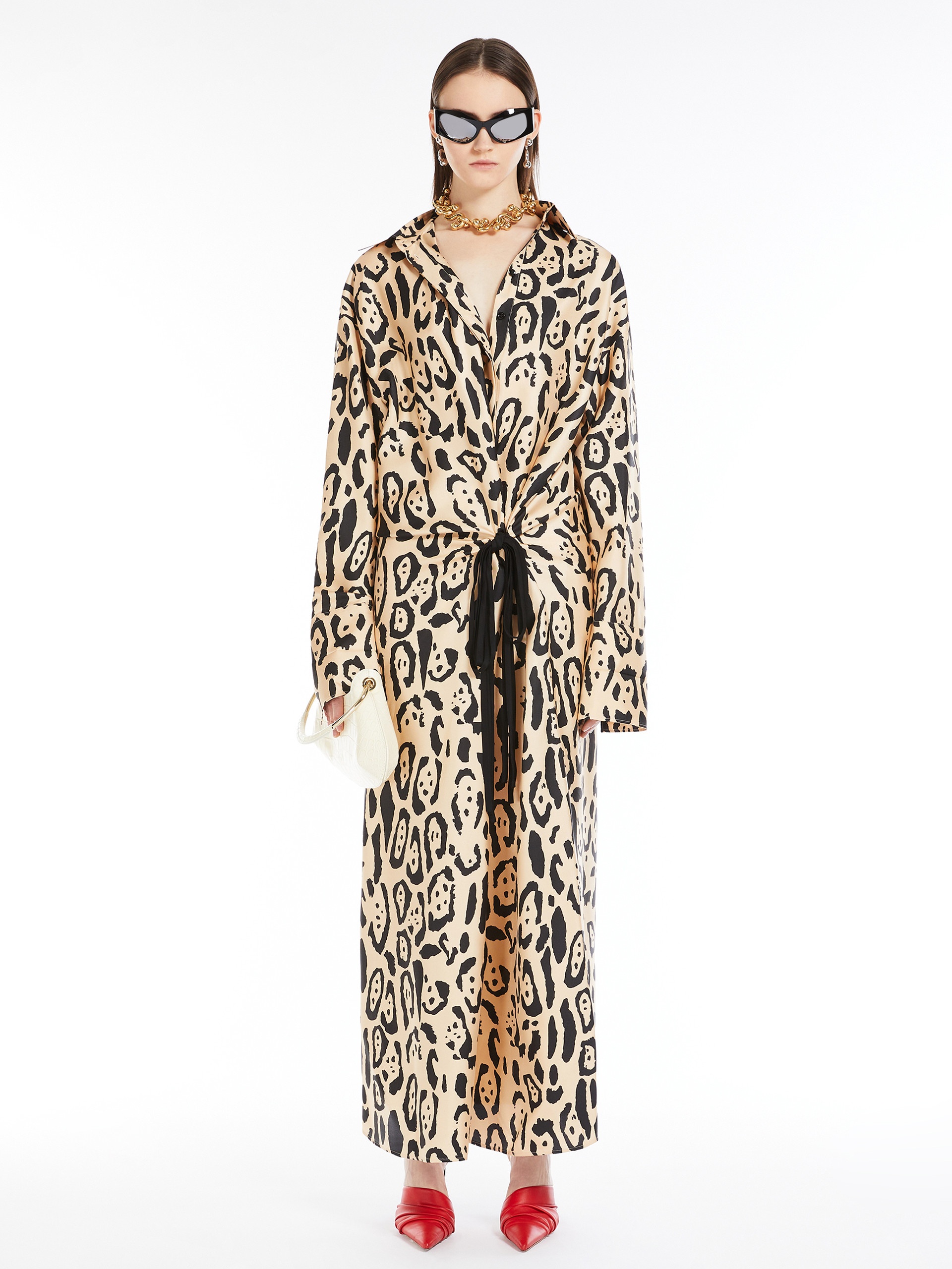 SPORTMAX プリントシャツドレス ASTORIA Sportmax ASTORIA Printed shirt dress | REVERSIBLE