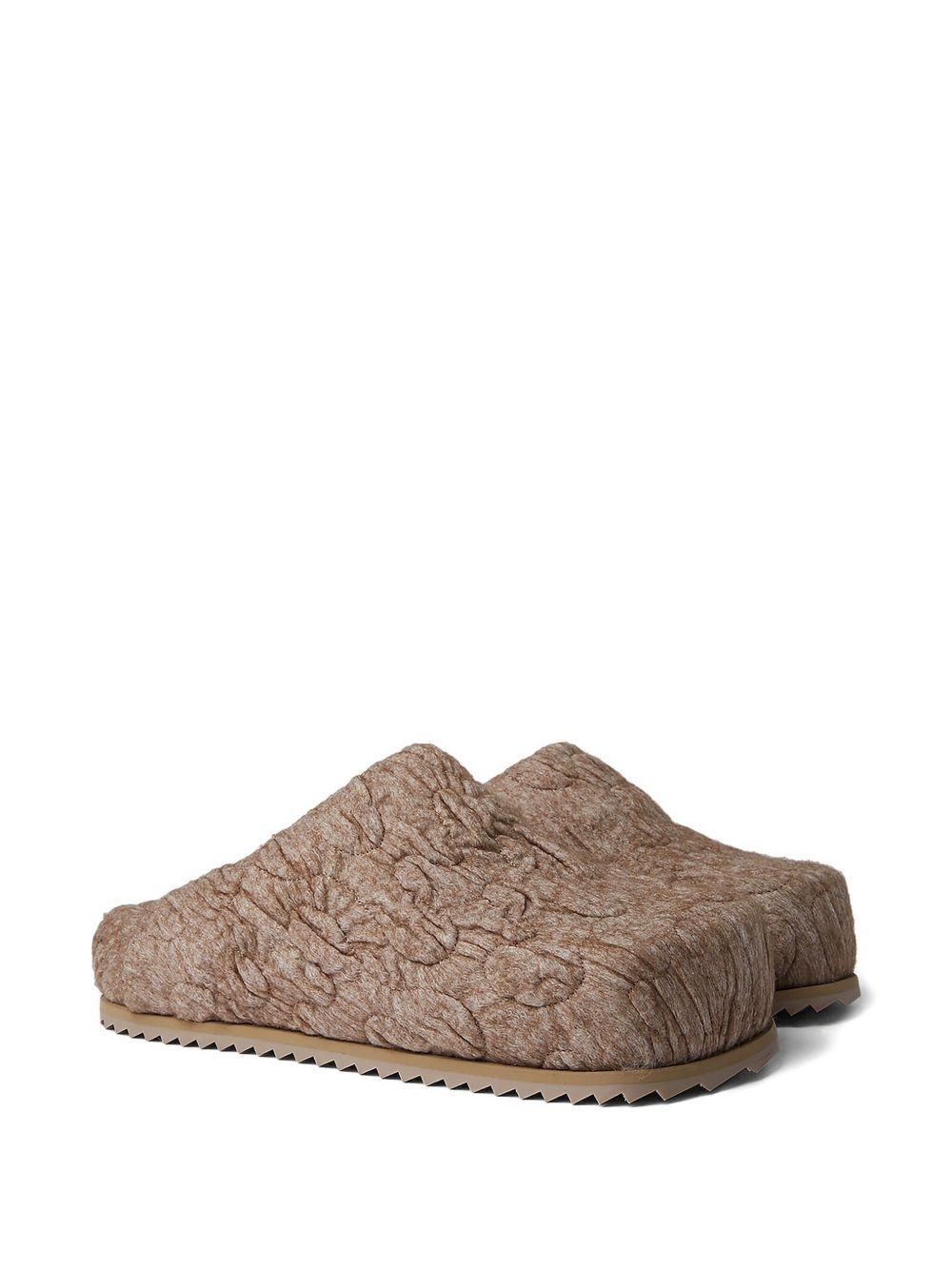 wool-blend mules - 2