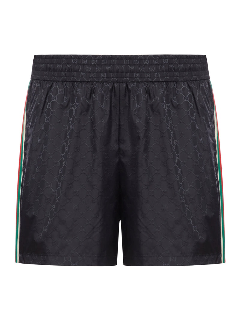 Gucci Men Gg Nylon Jacquard Swimsuit - 1