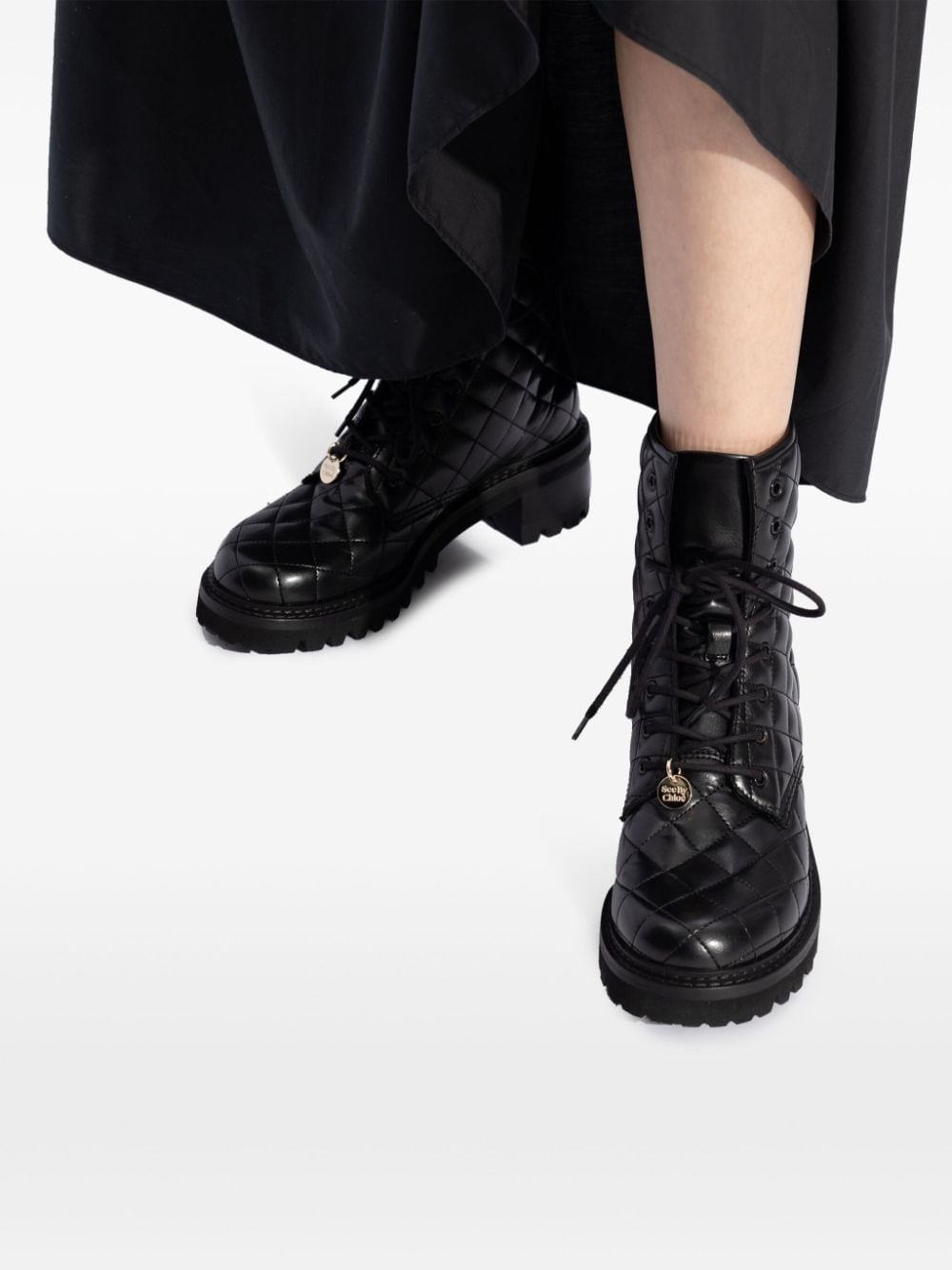 lace up ankle boots - 6
