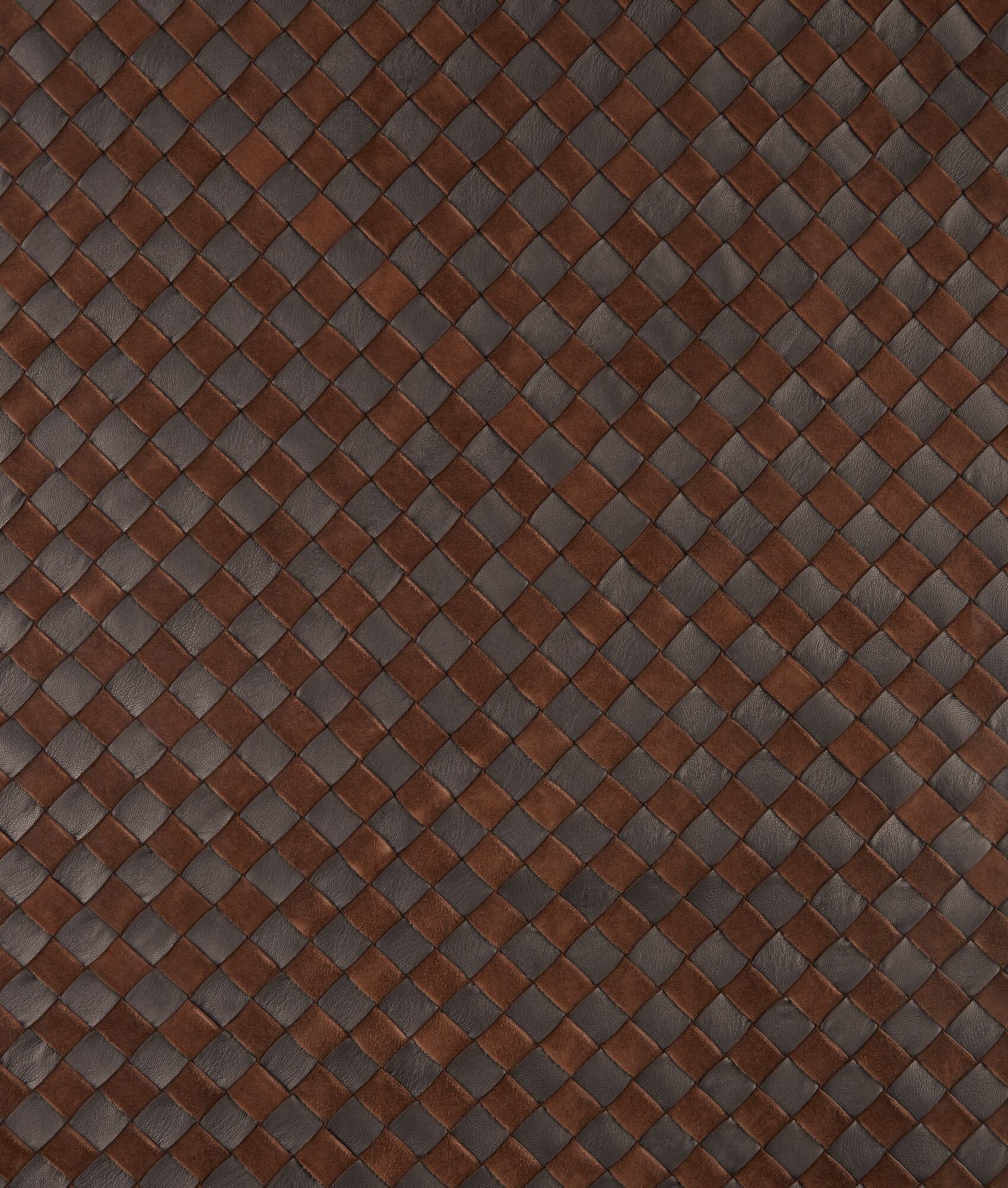 Intrecciato Leather And Suede Shirt - 5