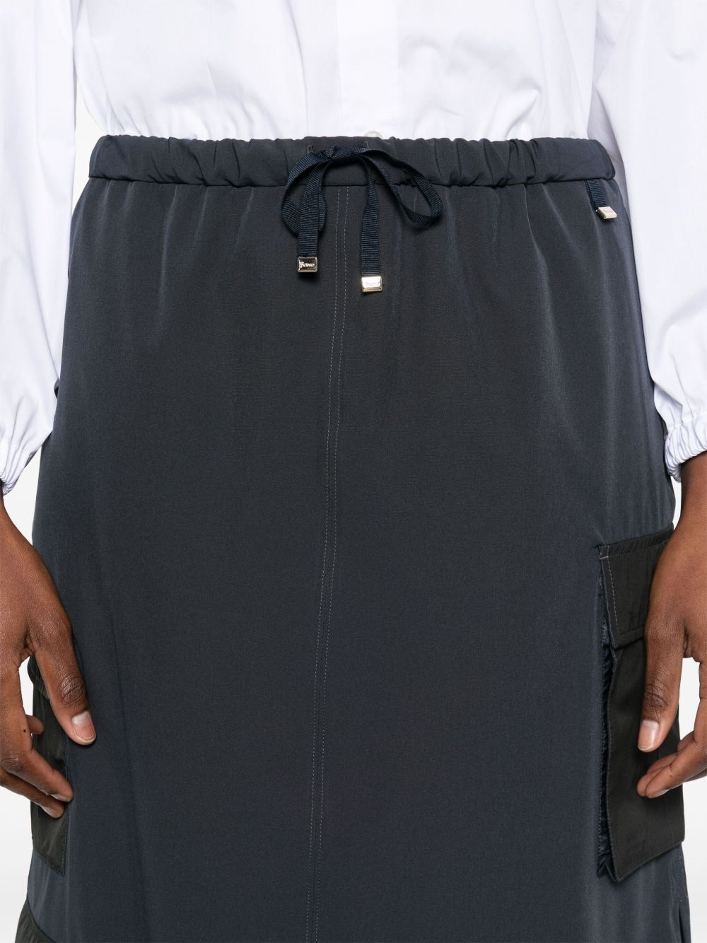 drawstring midi skirt - 5