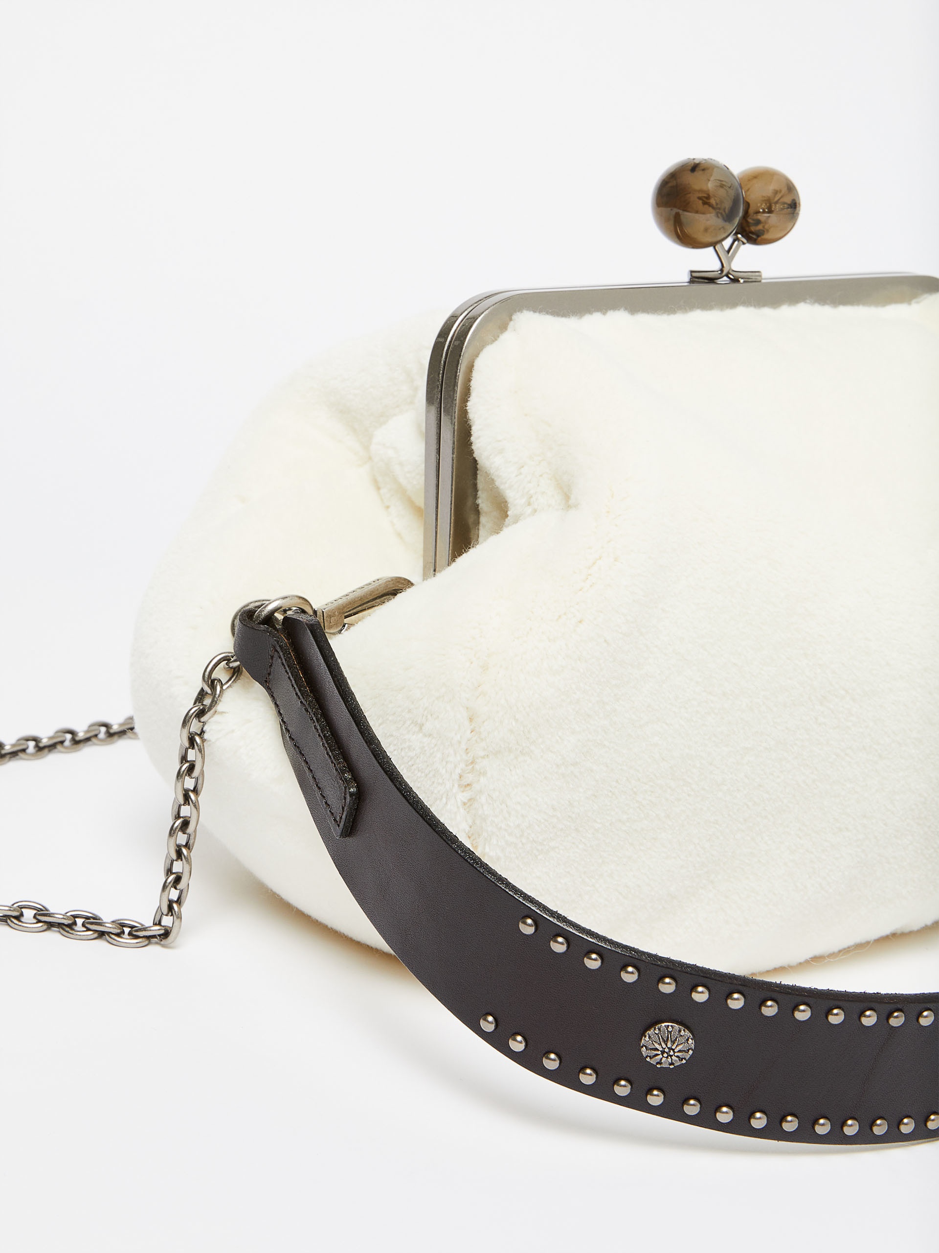 MALIA Medium Pasticcino Bag with long pile fabric - 4