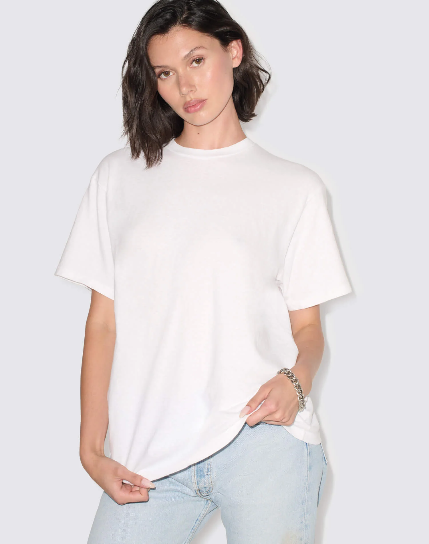 Boyfriend Tee - Optic White - 1
