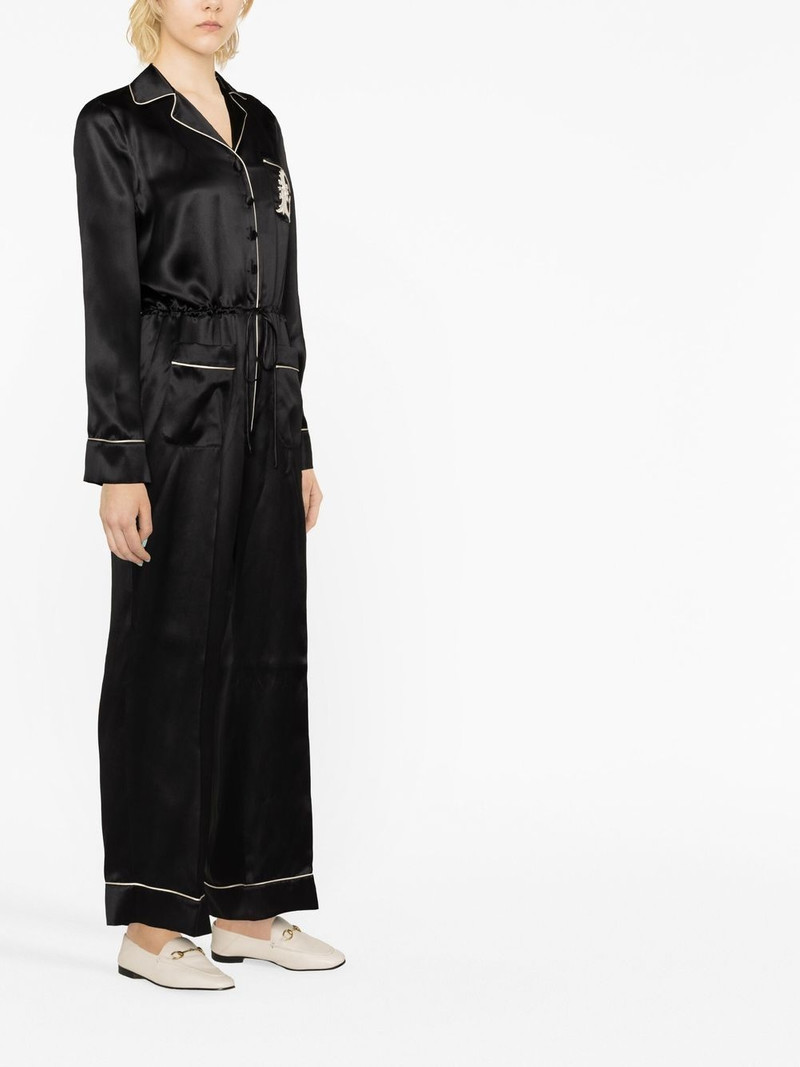 embroidered logo jumpsuit 3
