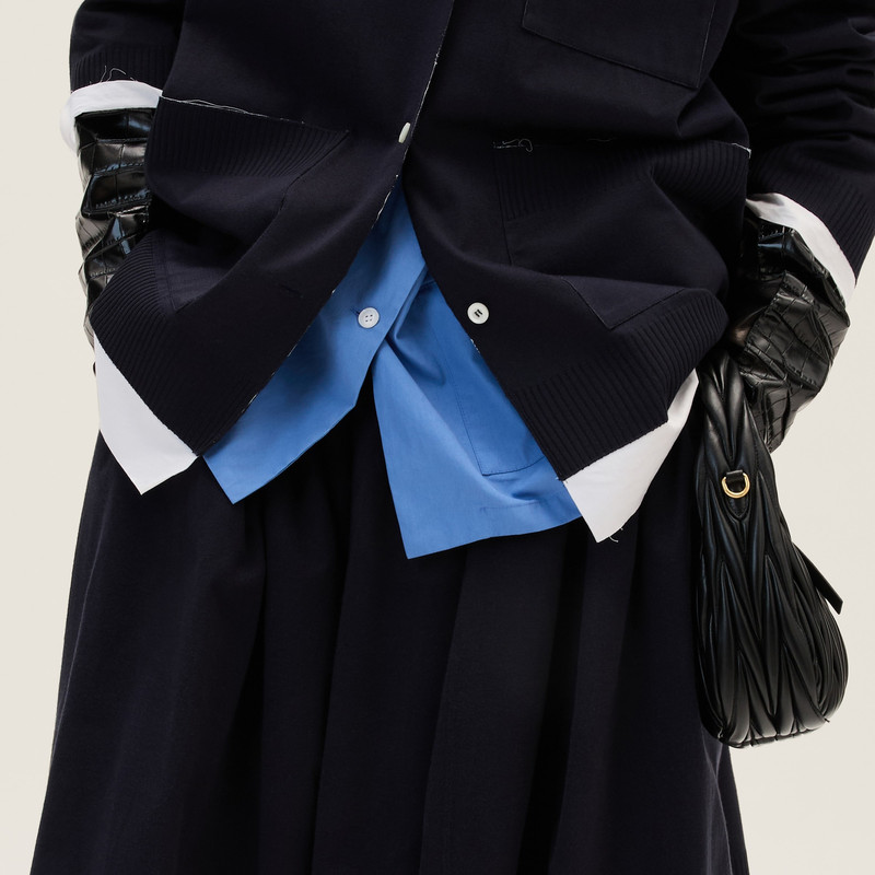 Knit and poplin shirt 5