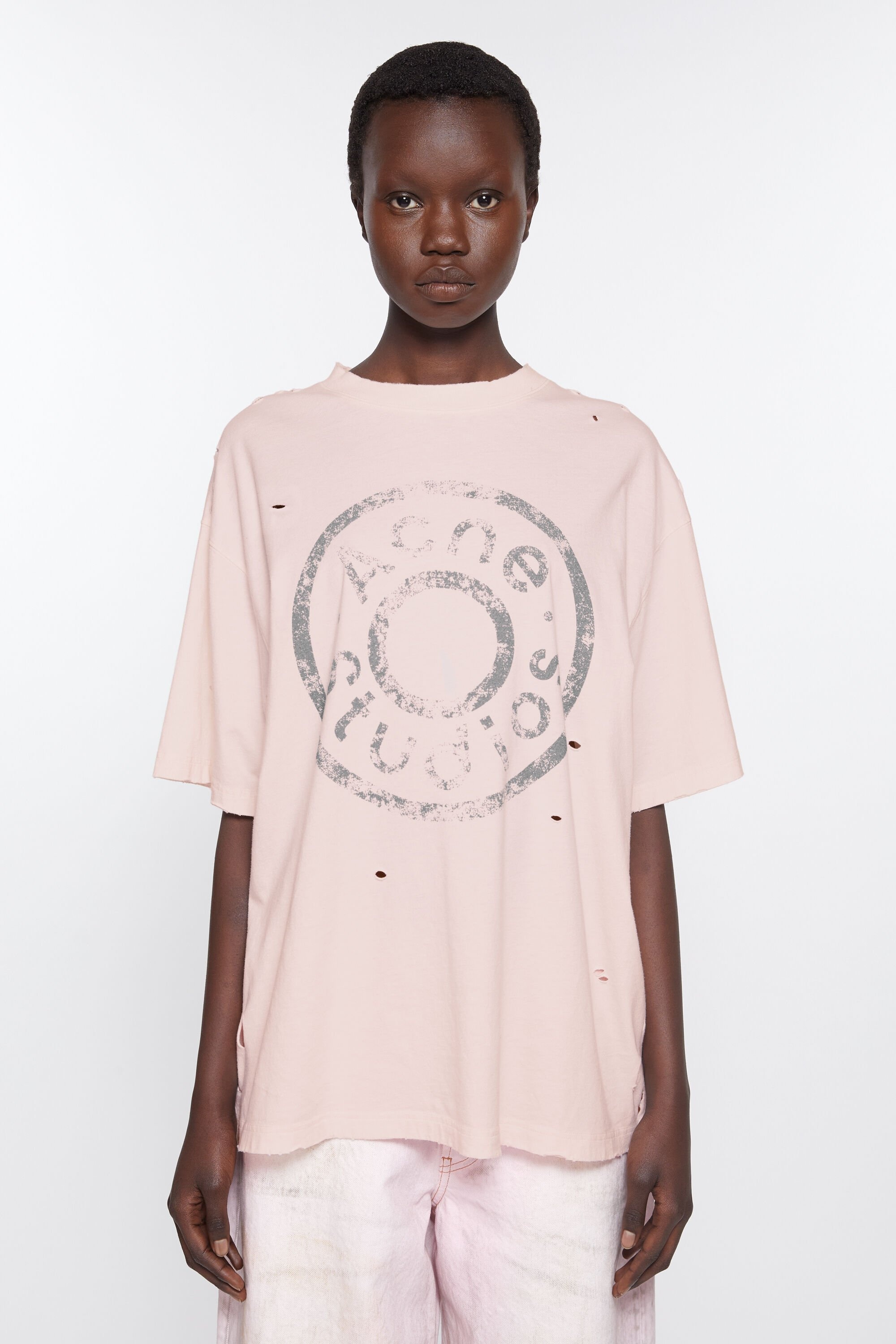 Logo t-shirt - Relaxed fit - Faded pink - 2