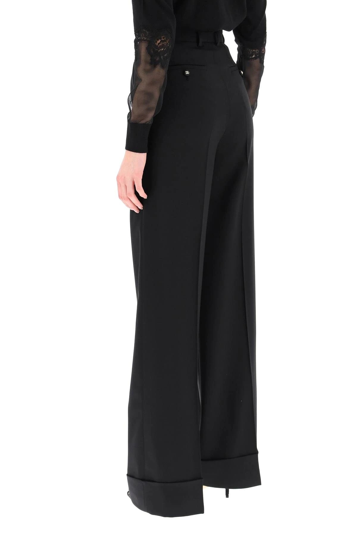 WOOL PALAZZO TROUSERS - 4