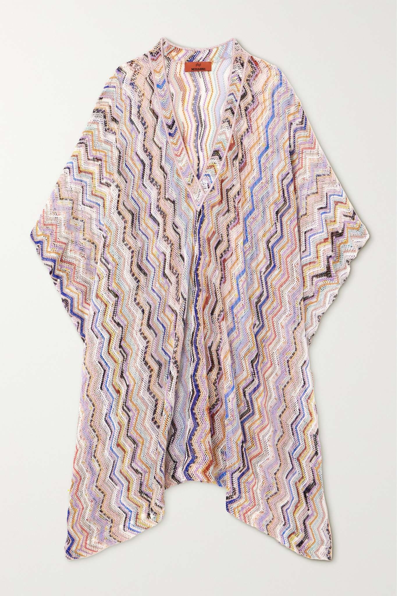 Mare metallic crochet-knit kaftan - 1