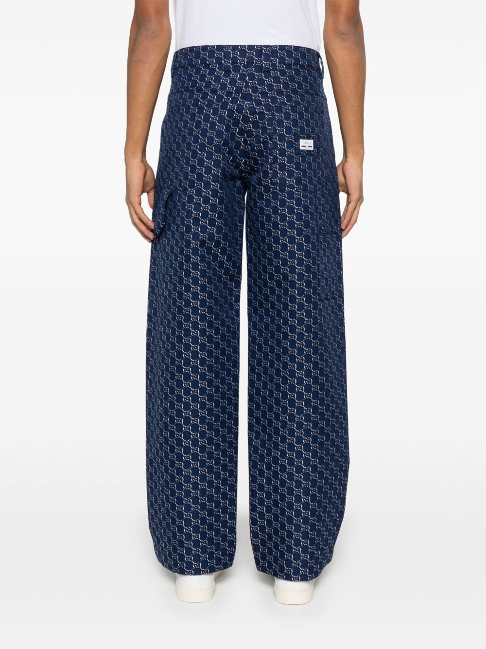GG Shadow-jacquard cotton trousers - 4