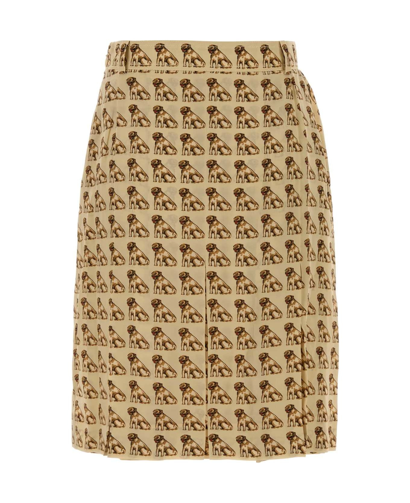 Printed Crepe Skirt - 2