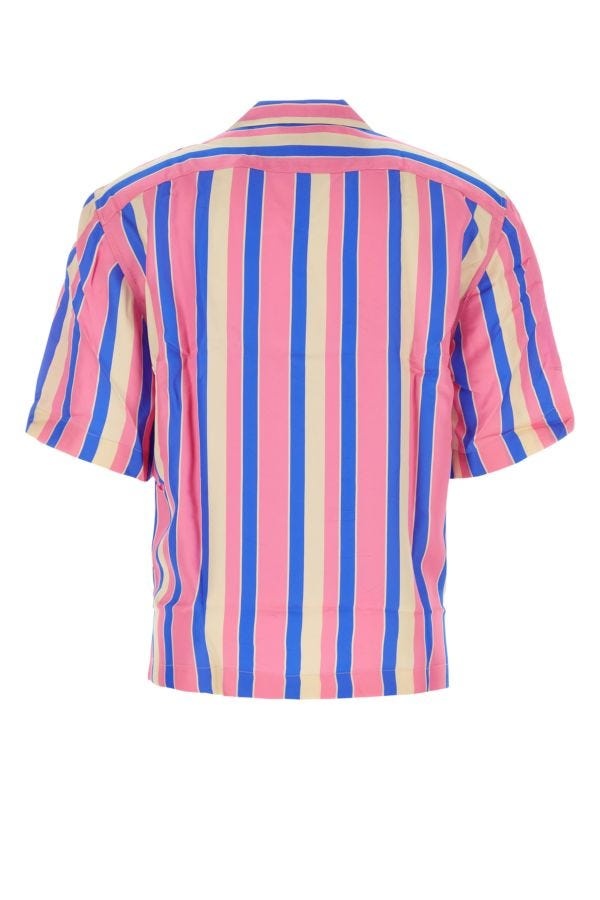 DRIES VAN NOTEN Embroidered Satin Oversize Cassi Shirt - 2