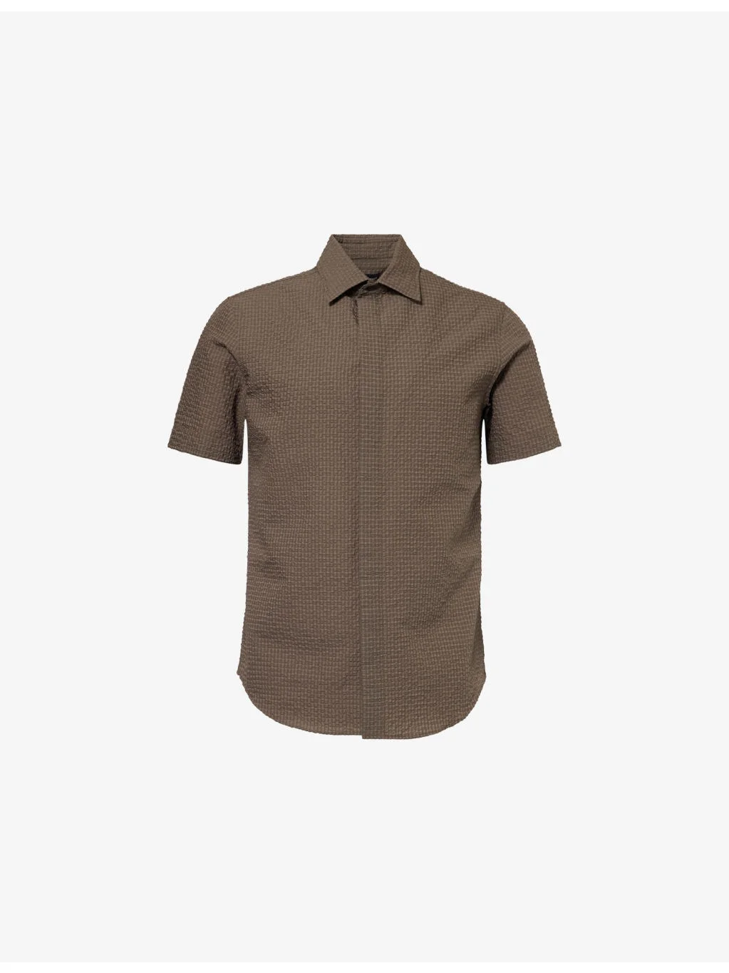 Icon Short-Sleeve Seersucker Woven Shirt - 1