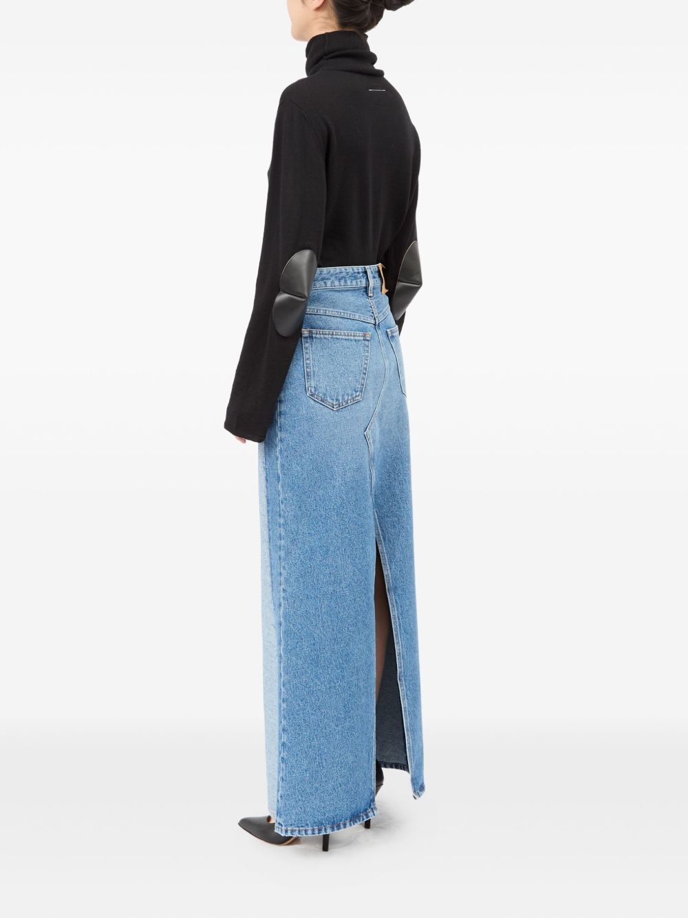 cotton denim skirt - 5