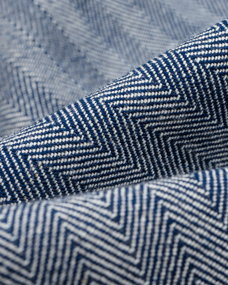 IHJ-164-BLU 10.5OZ HERRINGBONE WORK JACKET - INDIGO 18
