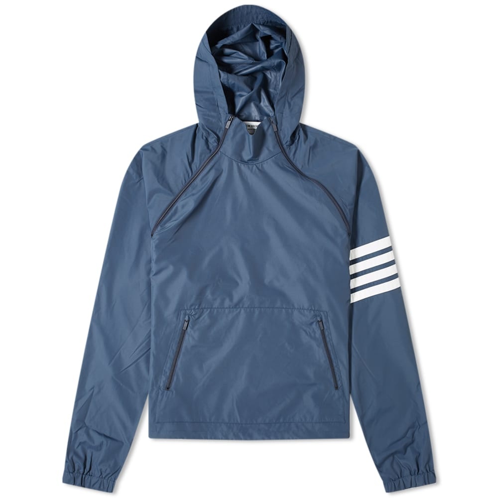 Thom Browne Double Zip Four Bar Popover Anorak - 1