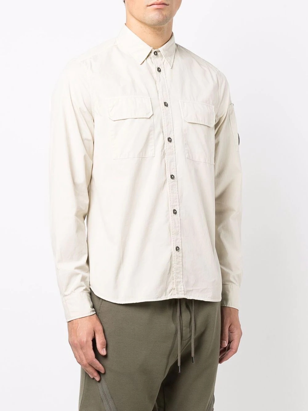 chest-pocket long-sleeve shirt - 3