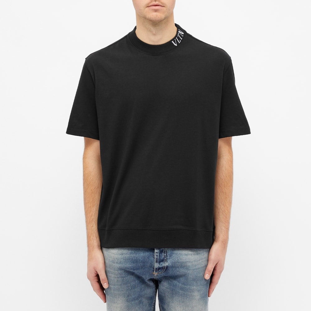 Valentino VLTN Intarsia Collar Logo Tee - 3