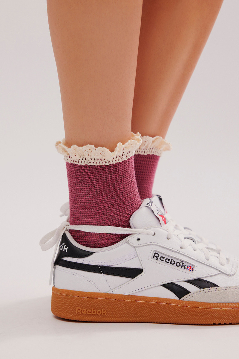Beloved Waffle Knit Ankle Socks 1